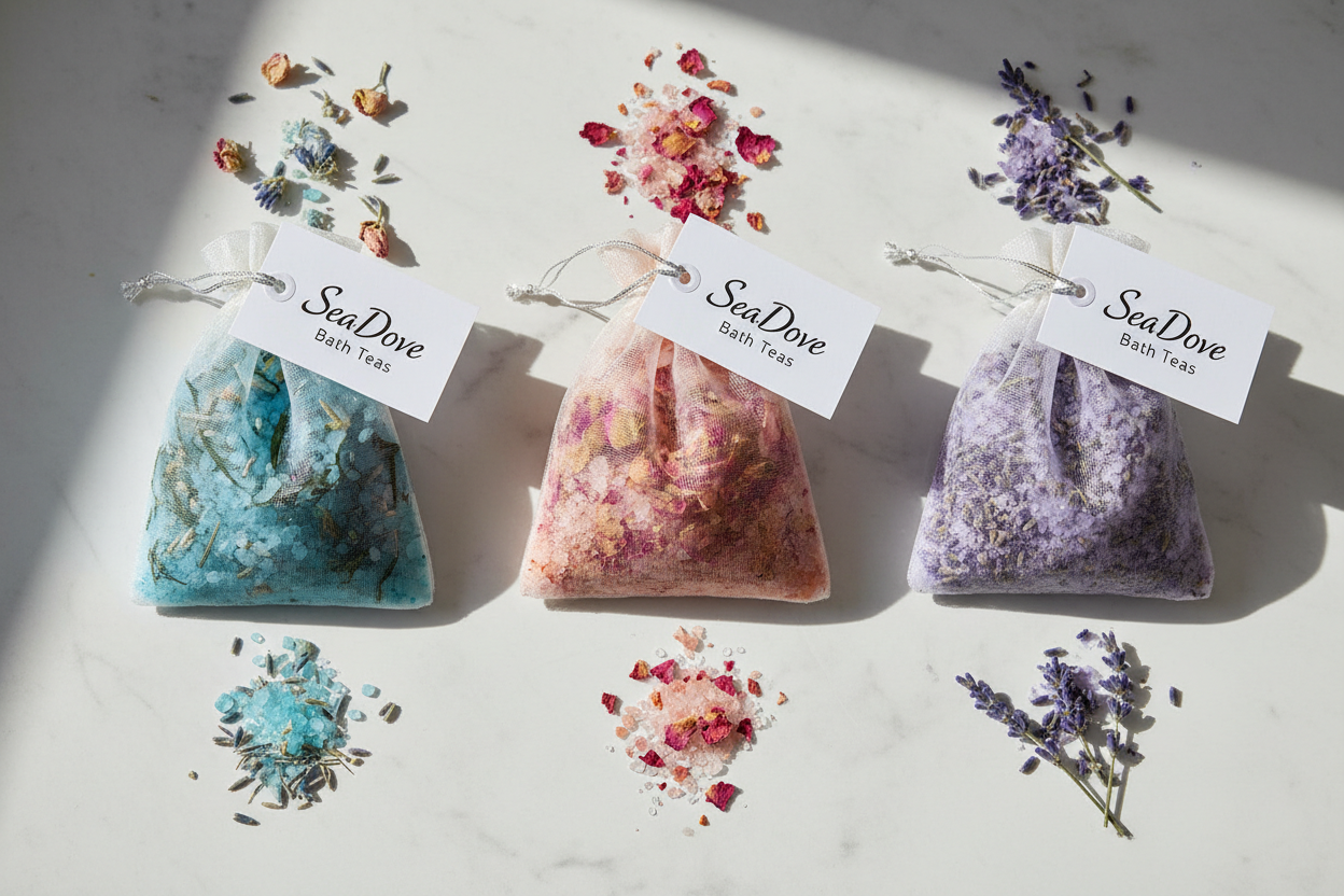 SEADOVE ESSENTIALS BATH TEAS